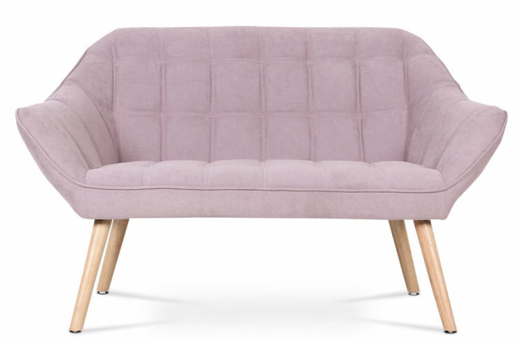 Relaxační sedačka YSTAD — masiv, látka růžová, nosnost 150 kg