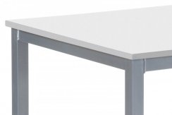 Jídelní stůl TOMSO – 110x70 cm, MDF bílá / šedý lak