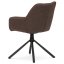 Jídelní křeslo MEGARA — kov, látka, hnědá Autronic