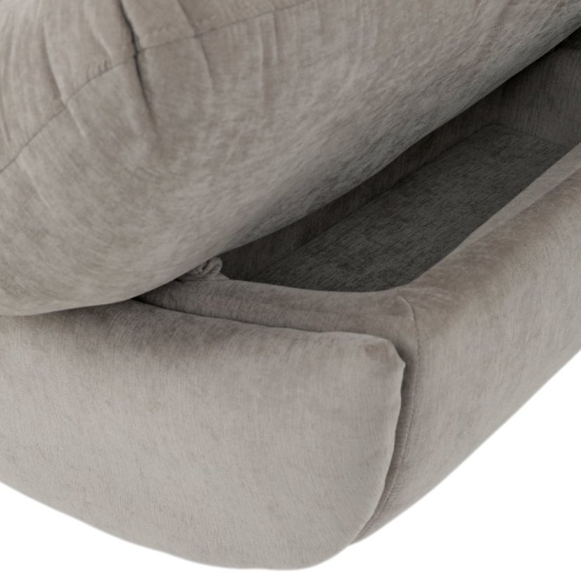 TV polohovací křeslo s elektrickým zabudovaným ovládáním LUXION  — béžová látka, nosnost 160 kg Autronic