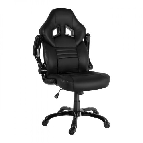 Herní židle A-RACER Q19 –⁠ PU kůže, černá