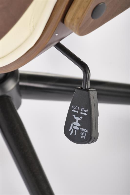 Kancelárske kreslo IGNAZIO – orech, ekokoža béžová