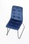 Jídelní židle BRYG – látka, ekokůže, modrá