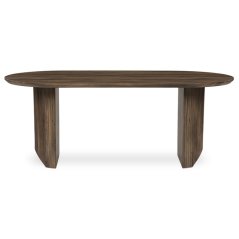 Jídelní stůl SORETO — 200x100x77 cm, MDF, dekor dub/ ořech