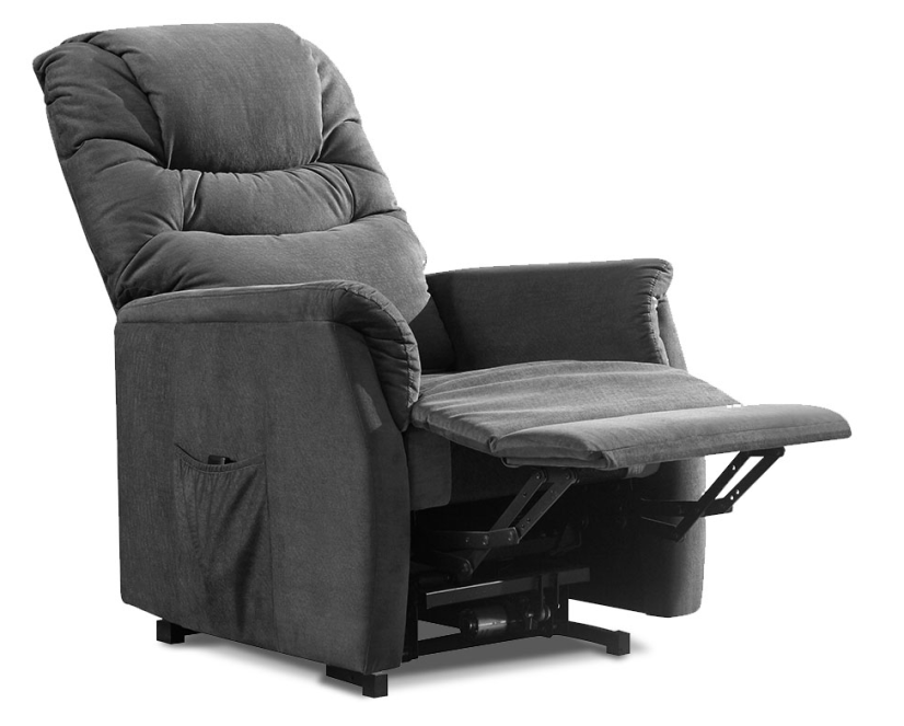 Relaxační TV křeslo VINCENT s elektrickým polohováním — šedá, 2 motory, nosnost 140 kg Autronic