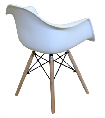 Jedálenská stolička DUO – plast, kov/masív buk, viac farieb - Farebné varianty stoličky DUO: Červená