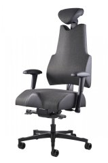 Zdravotní židle THERAPIA BODY+ EVO (XL) — látka, šedá