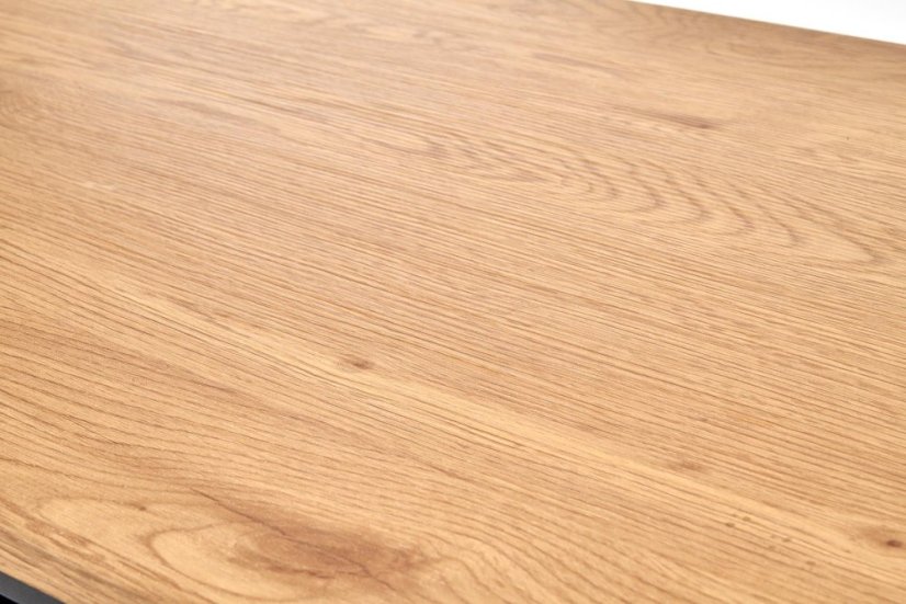 Konferenčný stolík ARTIGA — zlatý dub, čierny kov