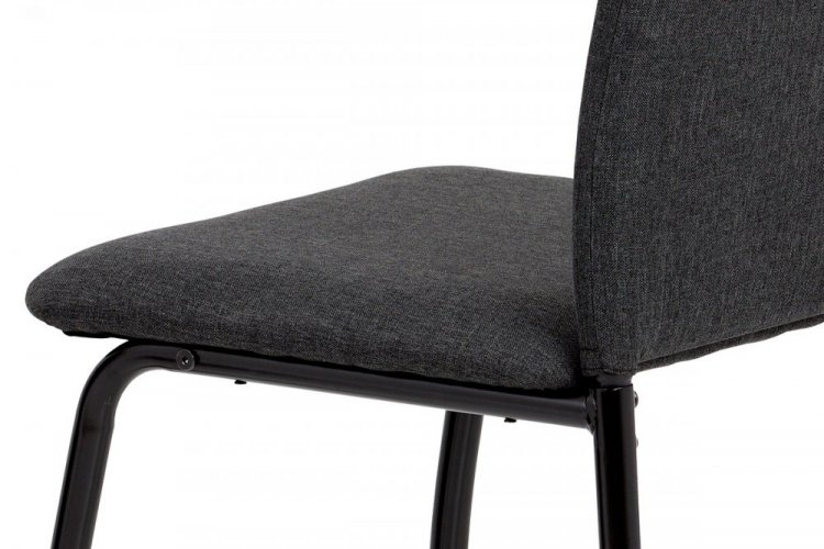 Jídelní židle RUMBA — látka/ekokůže, šedá