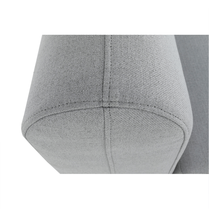 Rohová pohovka BROKEN – látka, šedá, pravá Kondela