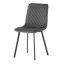Elegantná jedálenská stolička NOX – sivý zamat, čierny kov Autronic