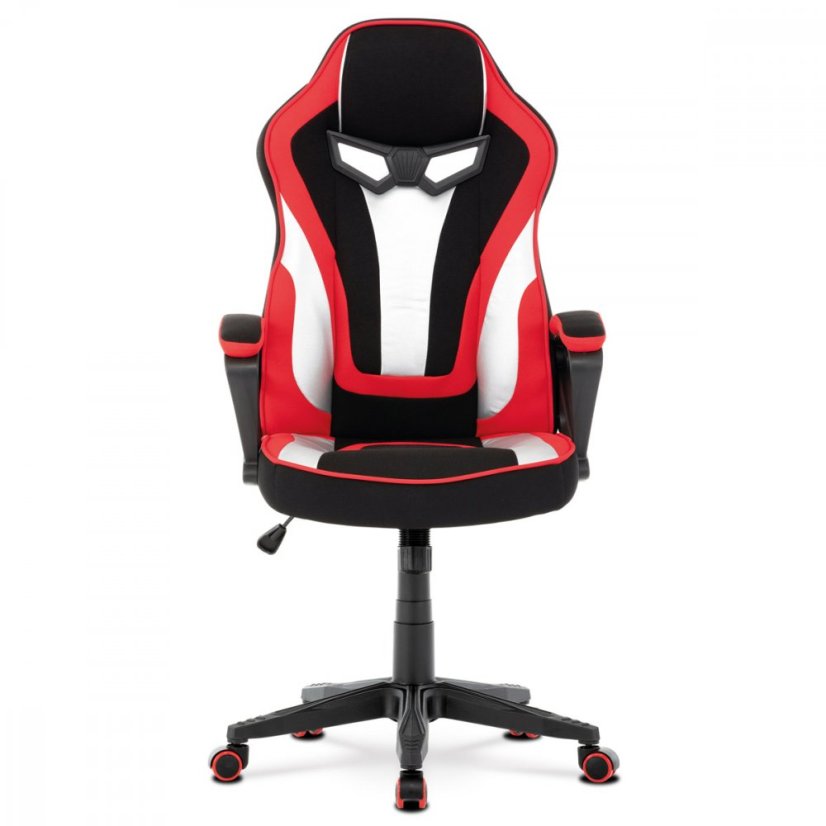 Herné kreslo RACING STYLE - látka, červená
