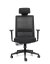 Kancelárska ergonomická stolička Sego LINK — sieť/látka, čierna