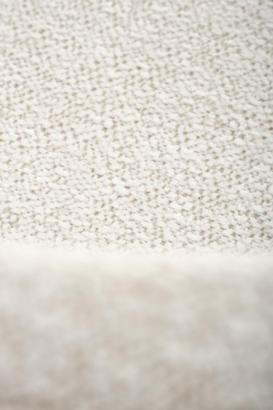 Barová stolička KARO — kov, látka, krémová