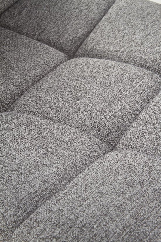 Jídelní židle DIMO – kov, látka, šedá Halmar