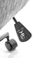 Kancelářská otočná židle FLORES — látka, světle šedá Halmar