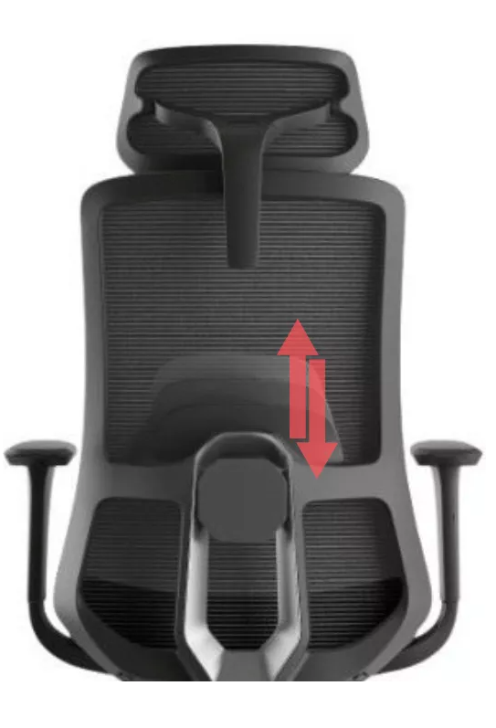 Kancelárska ergonomická stolička WISDOM s podhlavníkom - sieť, čierny plast, nosnosť 120 kg, viac farieb - Farebné prevedenie WISDOM: čierna