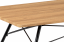Konferenční stolek STORM — 122x61x49 cm, MDF dub, černý kov