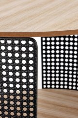 Konferenční stolek TRAFICA — přírodní / černá Halmar