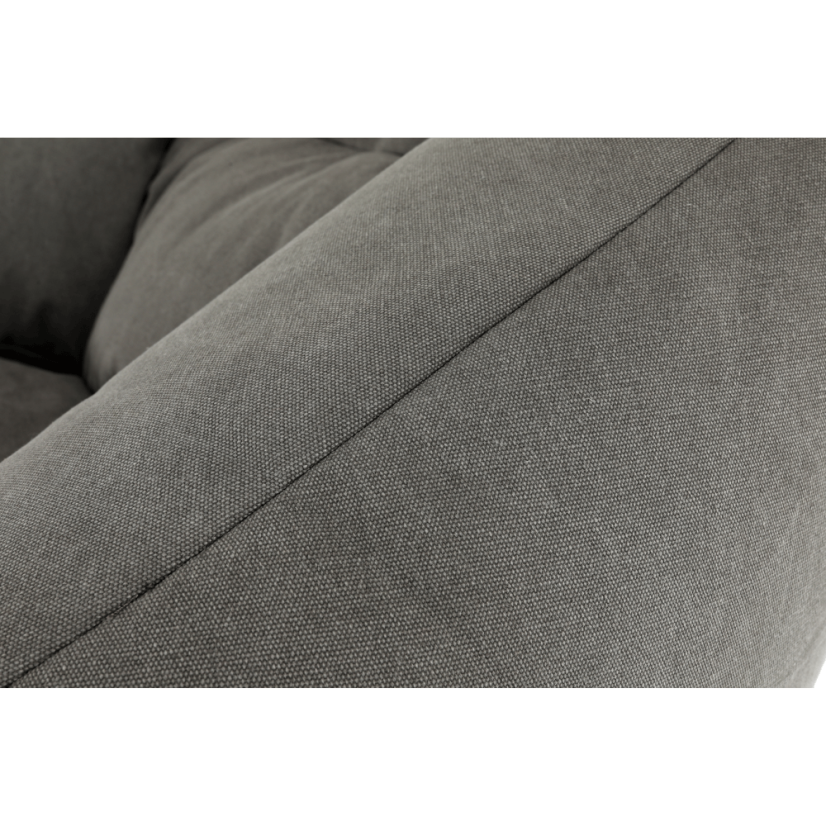 Sedací vak URASON — 80×80×80, šedá látka