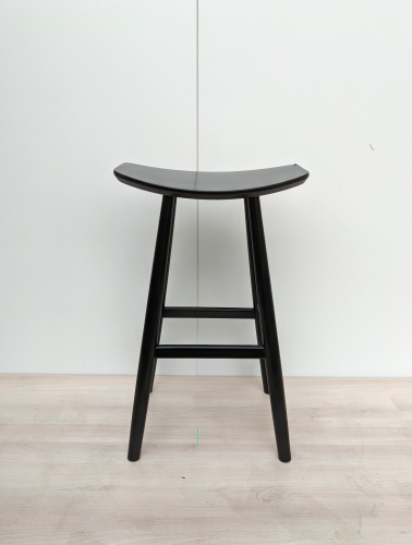 Barová židle STIMA GURU bar — masiv, buk, černá