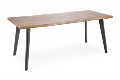 Rozkládací jídelní stůl DICKSON 2 — 150x90 (+60cm), masiv, přírodní Halmar