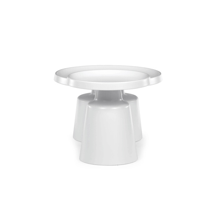 Elegantní bílý kovový konferenční stolek ARID – Autronic