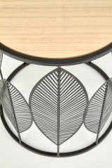 Súprava konferenčných stolíkov FOLLA - MDF, oceľ