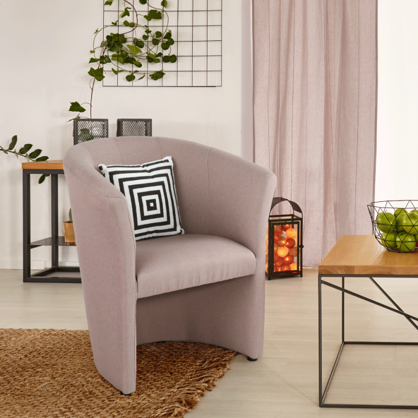 Relaxační křeslo CUBA — látka, více barev Kondela