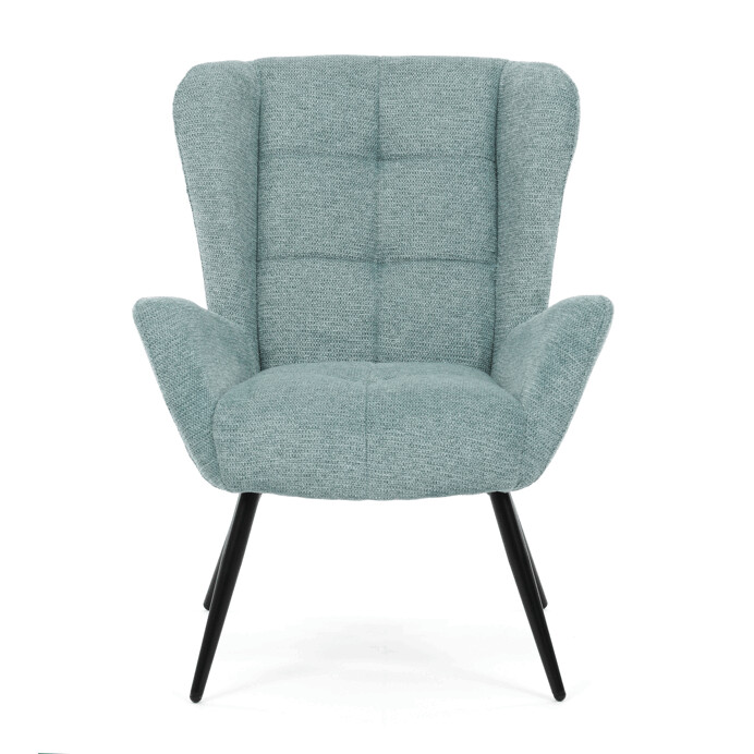 Elegantné modré kreslo ušiak HUG – Autronic