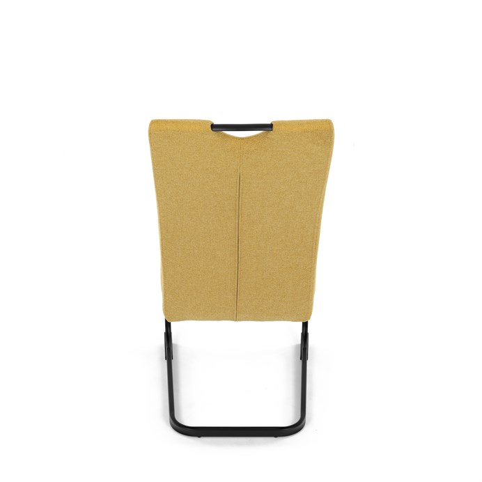 Štýlová žltá jedálenská stolička NIKA s látkou Autronic