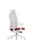 Kancelářská ergonomická židle K42 WHITE SP – síťovaná/ čalouněná, červená