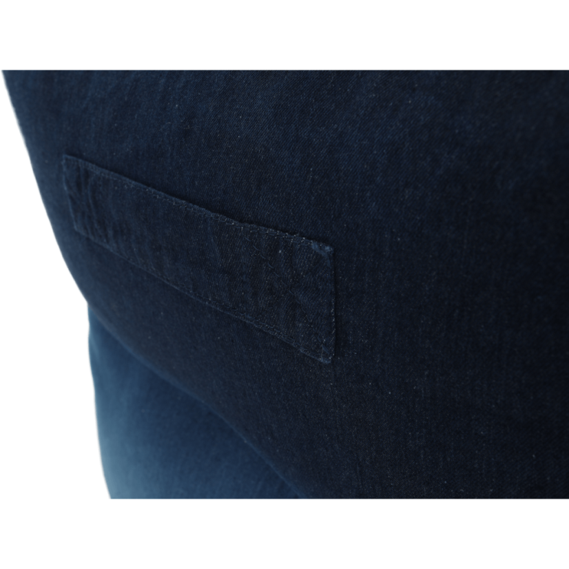 Sedací vak KOZANIT — 70×70, modrá látka Kondela