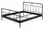 Dvoulůžková postel ELLA –⁠ 180x200, kov, černá matná
