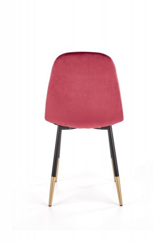 Jídelní židle ATLANTA –⁠ kov, látka, červená