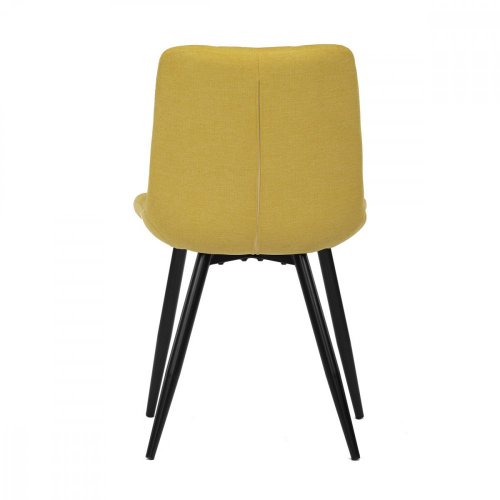 Jídelní židle MISTY — kov, látka, černá / více barev