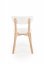 Jedálenská stolička BUGGI – masív, MDF, buk / biela