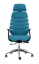 Kancelárska ergonomická stolička SPINE s podhlavníkom — látka, nosnosť 130 kg, viac farieb - Farebné varianty stoličky SPINE: Modrá