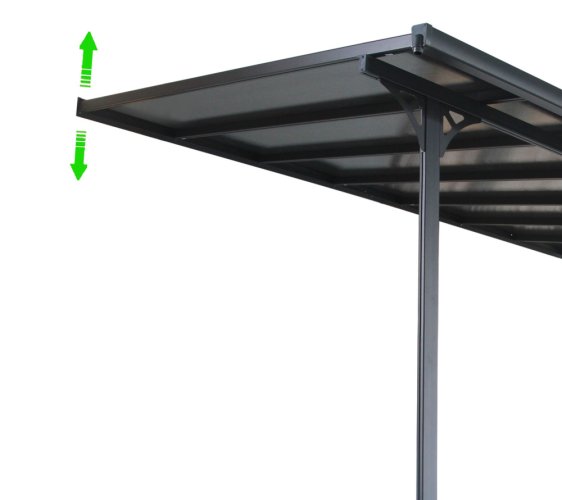 BRUCE F pergola - TRANSPARENTNÝ polykarbonát