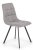 Jedálenská stolička DIMO - kov, látka, sivá