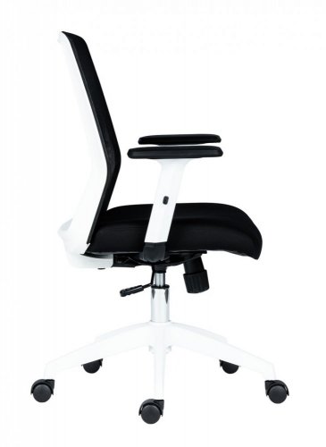 Kancelářská židle na kolečkách Antares NOVELLO WHITE –  s područkami, více barev - Čalounění Novello White: Šedá