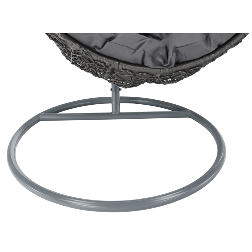 Závěsné křeslo KALEA — šedá, nosnost 130 kg Kondela