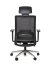 Kancelárska ergonomická stolička Sego FRAME — sieť/látka, čierna