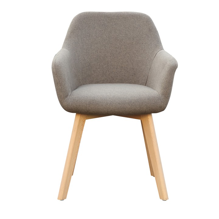 Designové křesílko CLORIN — buk, látka, více barev - Barevné provedení CLORIN: Tmavě šedá