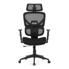 Ergonomická kancelářská židle DENEB — černý mesh potah Autronic