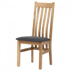 Jídelní židle FLINT — masiv dub, látka, více barev