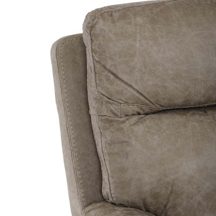 TV křeslo CHRISTOF s elektrickým polohováním — látka vintage, lanýžová Autronic