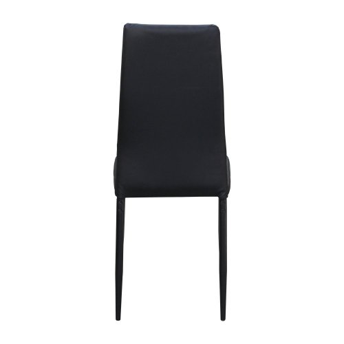 Jídelní židle SIGMA— kov / ekokůže, černá