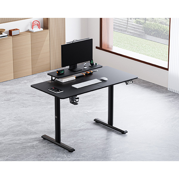 Elektricky výškově nastavitelný stůl HIGHLANDER - 120 cm, černá
