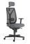 Kancelářská židle LEAF 503 s podhlavníkem a područkami – synchronní mechanika, síť, černá-šedá LD Seating